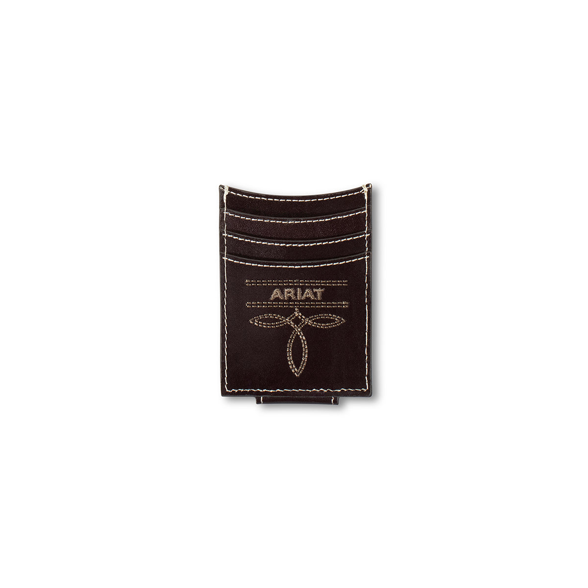 Men's Ariat Medium Brown Genuine Leather Wallet A3557444 - Crazy House Western Wear