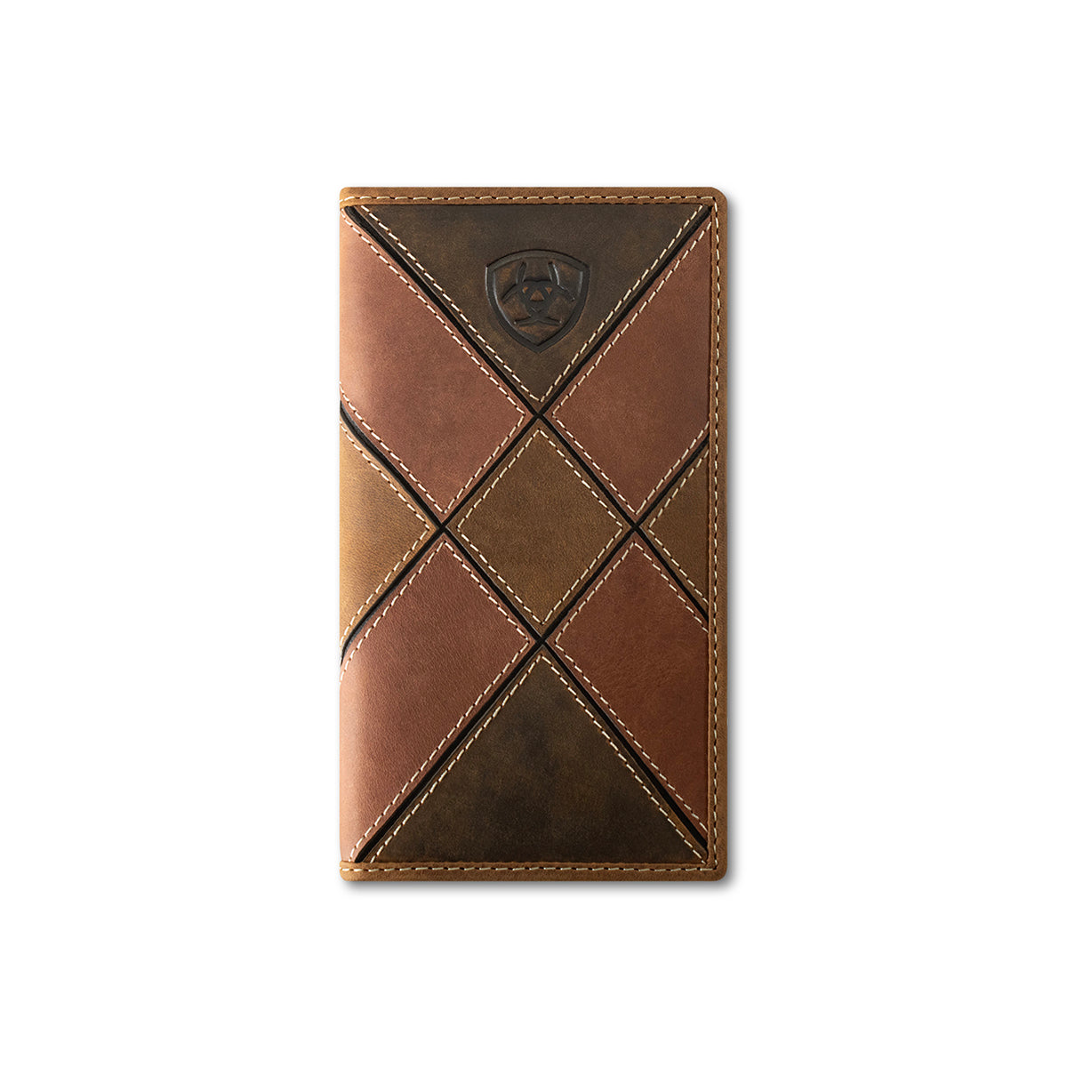 Men's Ariat Multicolor Rodeo Style Patchwork Pattern Wallet A3565397 - Crazy House Western Wear