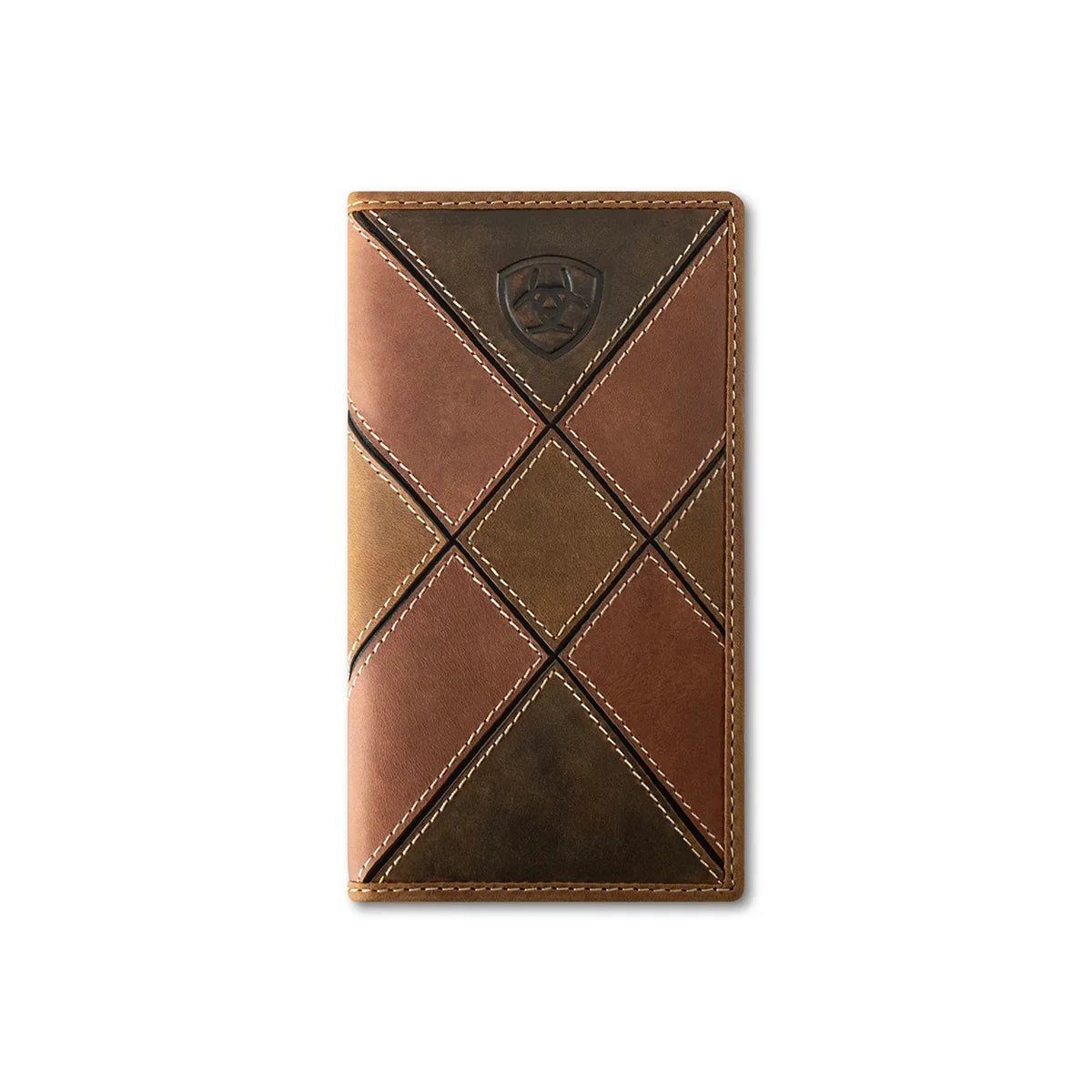 Men's Ariat Multicolor Rodeo Style Patchwork Pattern Wallet A3565397 - Crazy House Western Wear