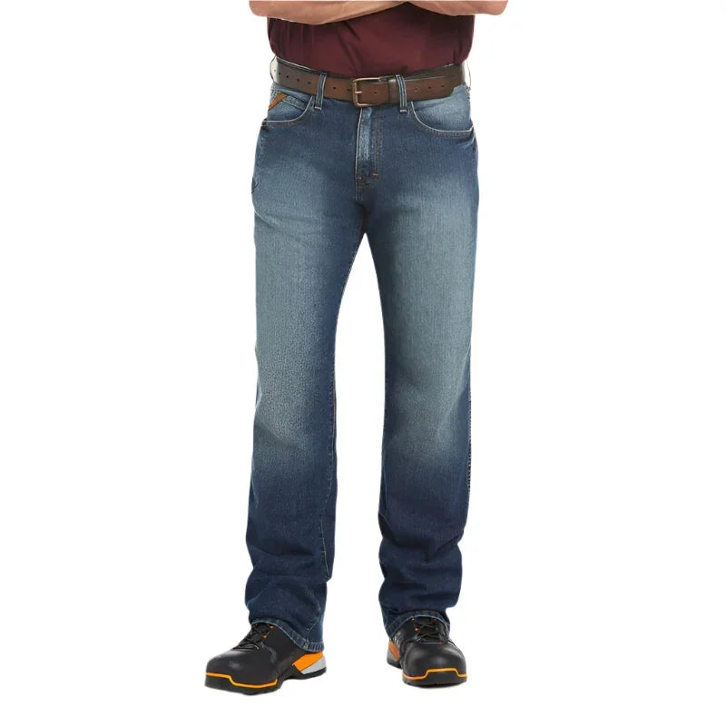 Men's Ariat Rebar M3 Loose Dura Stretch Basic Stackable Leg Jean 10022605 - Crazy House Western Wear