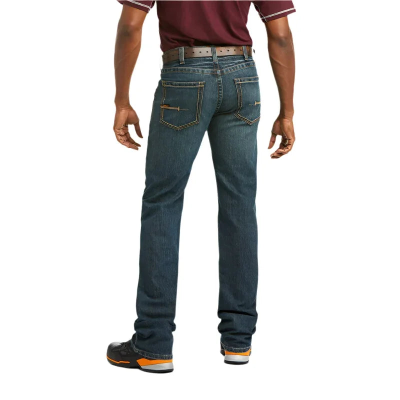 Men's Ariat Rebar M5 Straight DuraStretch Edge Stackable Straight Leg Jean 10016222 - Crazy House Western Wear