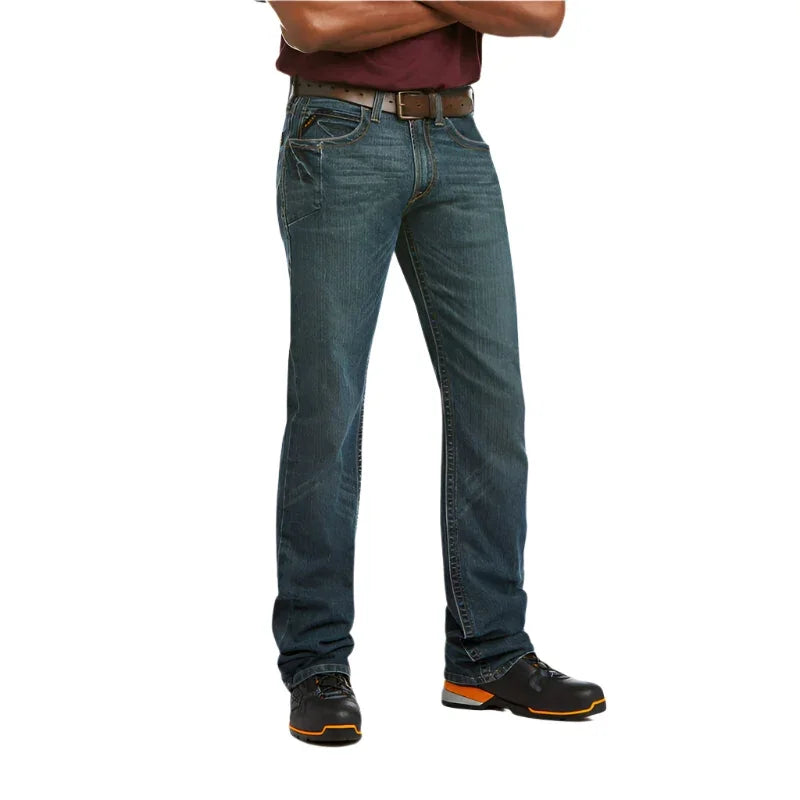 Men's Ariat Rebar M5 Straight DuraStretch Edge Stackable Straight Leg Jean 10016222 - Crazy House Western Wear