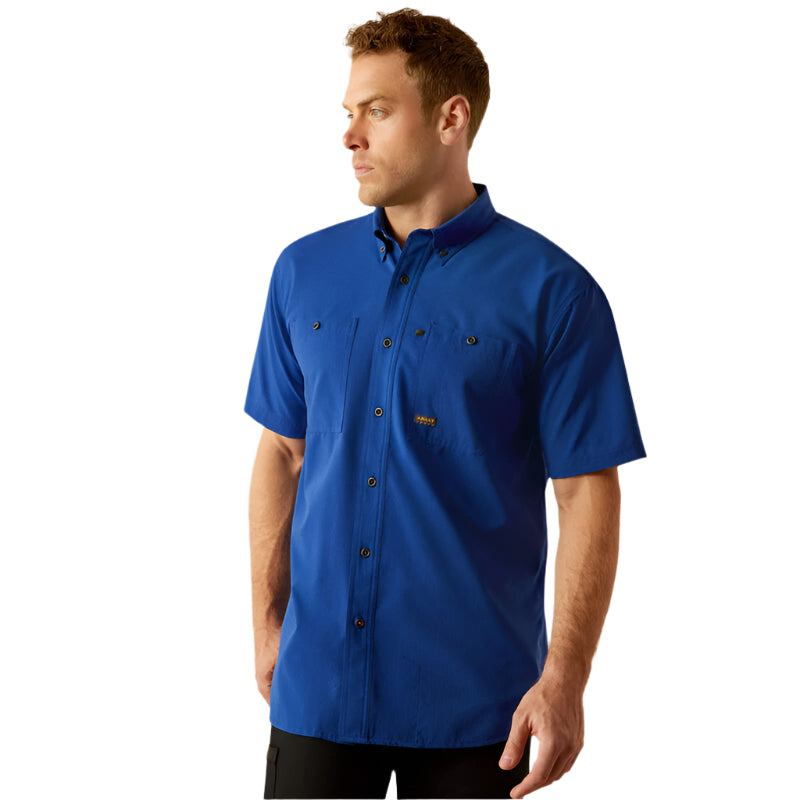 Men's Ariat Rebar Made Tough 360 Airflow Work Shirt 10054876 - Crazy House Western Wear