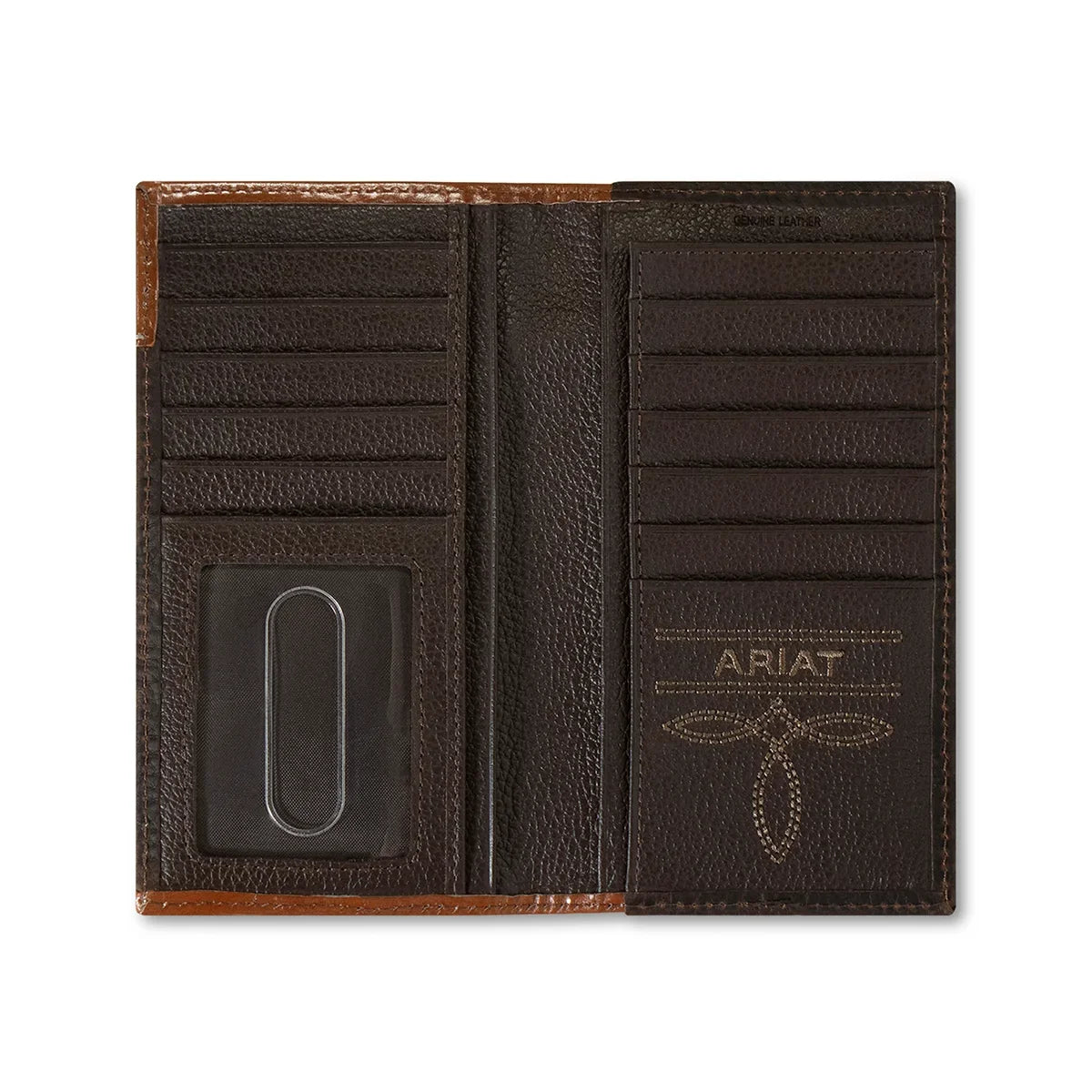 Men's Ariat Rowdy Brown Rodeo Style Wallet A35540282 - Crazy House Western Wear