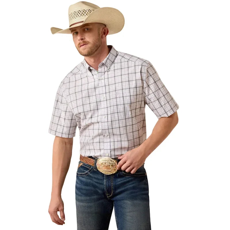 Men's Ariat Short Sleeve Pro Series Sasha Classic Fit Shirt 10073606