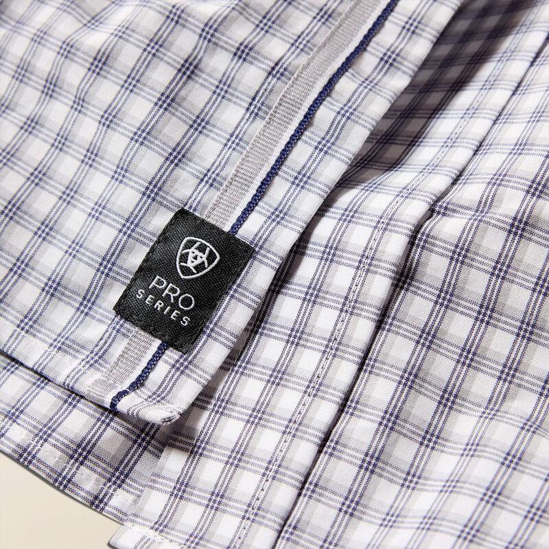 Men's Ariat Sleet Gray Plaid Pro Series Blaire Classic Fit Shirt 10073564