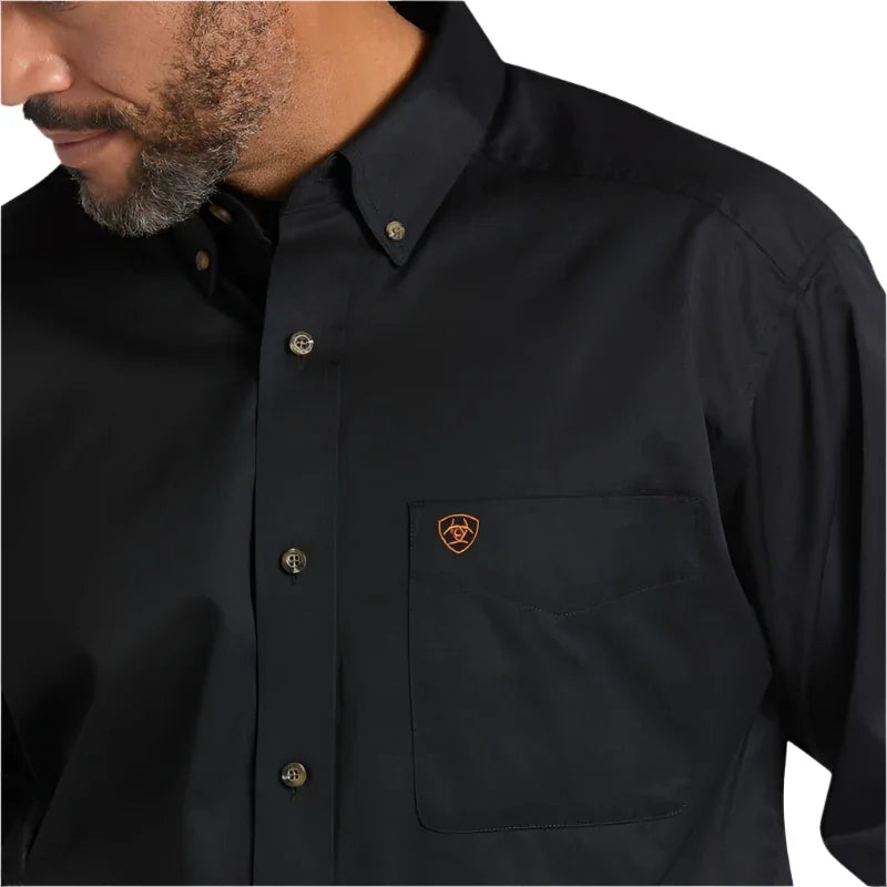 Men's Ariat Solid Twill Classic Fit Shirt 10000502 - Crazy House Western Wear