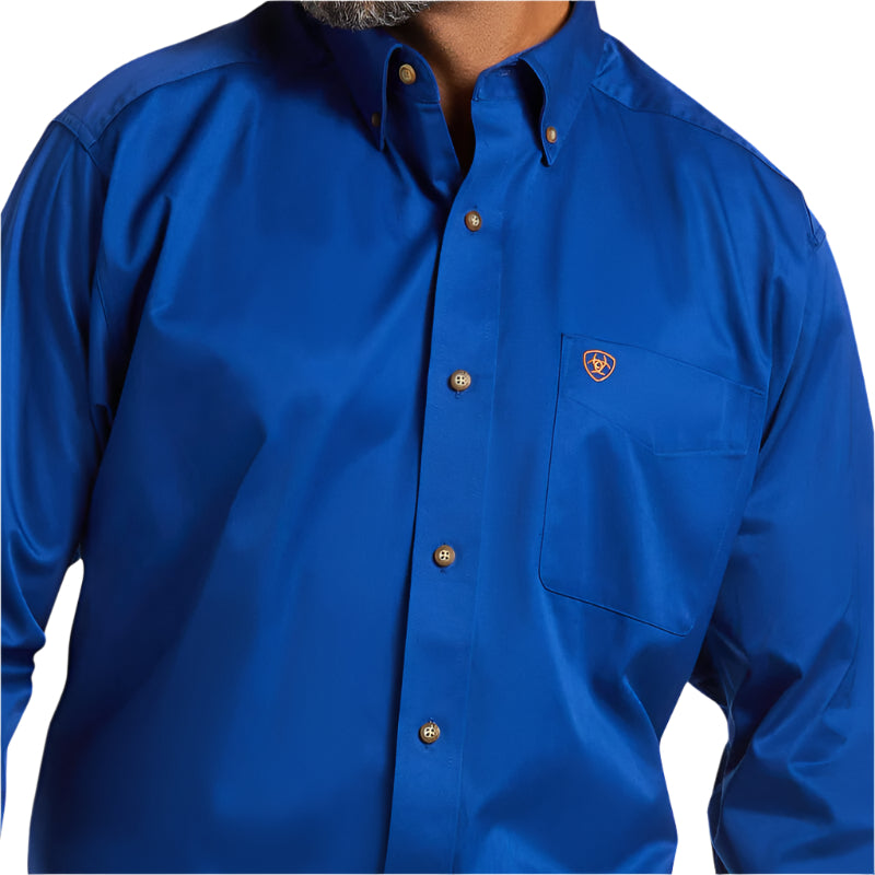 Men's Ariat Solid Twill Classic Fit Shirt 10006660 - Crazy House Western Wear