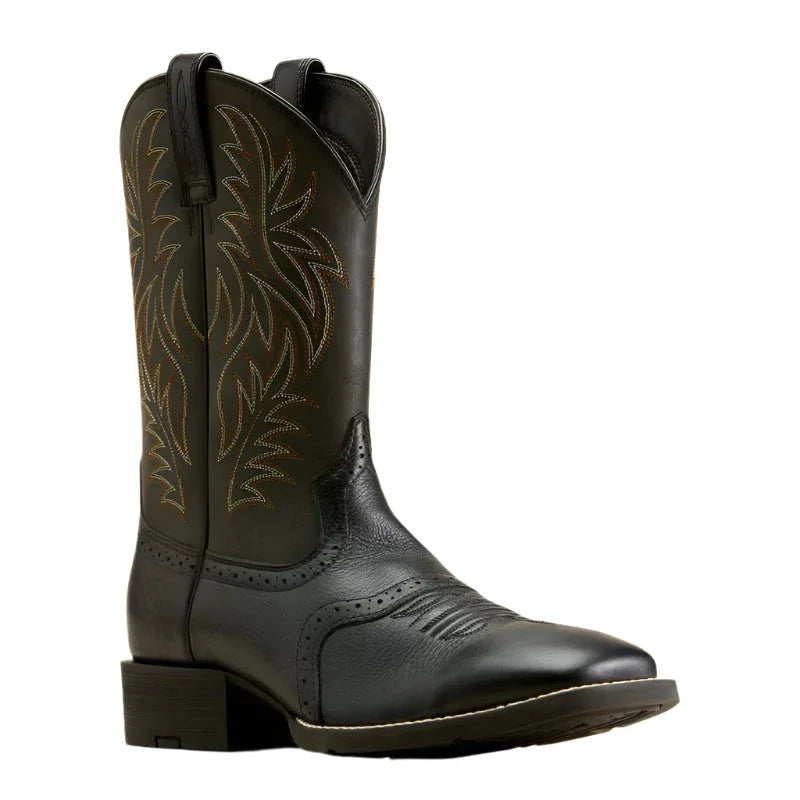 Men's Ariat Sport Wide Square Toe Western Boot 11" 10016292 - Crazy House Western Wear