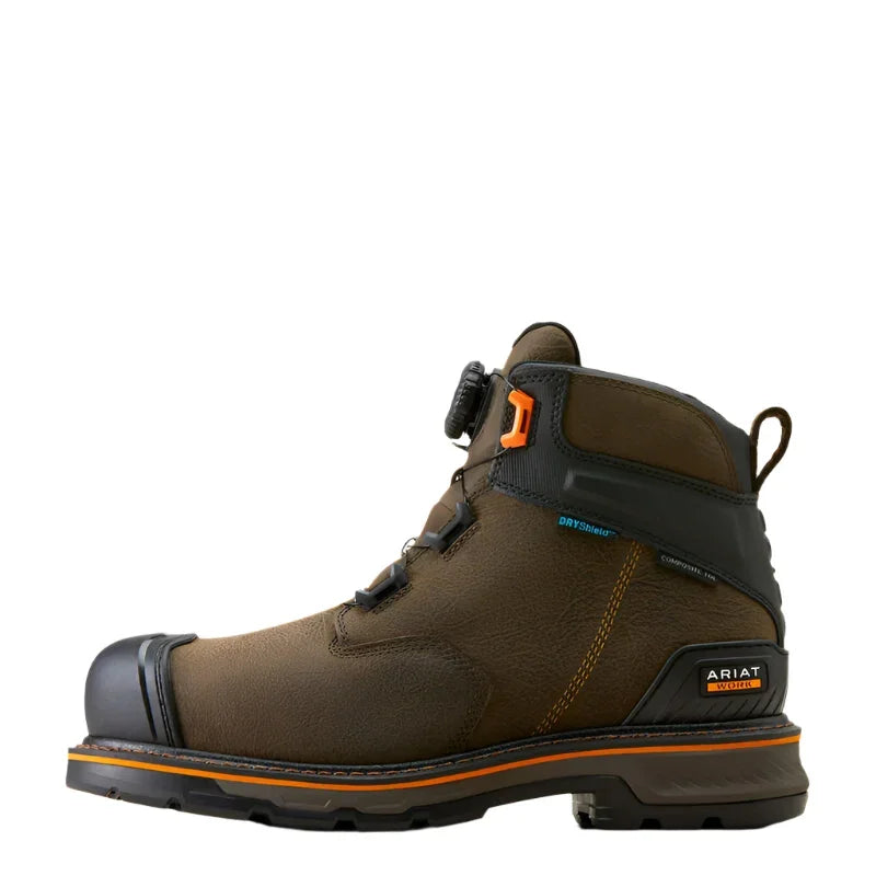 Men's Ariat Stump Jumper 6" BOA Waterproof Composite Toe Work Boot 10048060 - Crazy House Western Wear