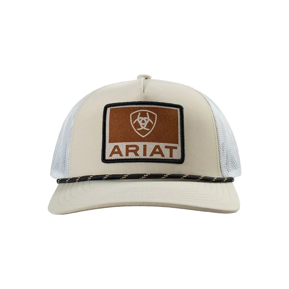 Men's Ariat Tan Snapback Cap with Patch A300092508