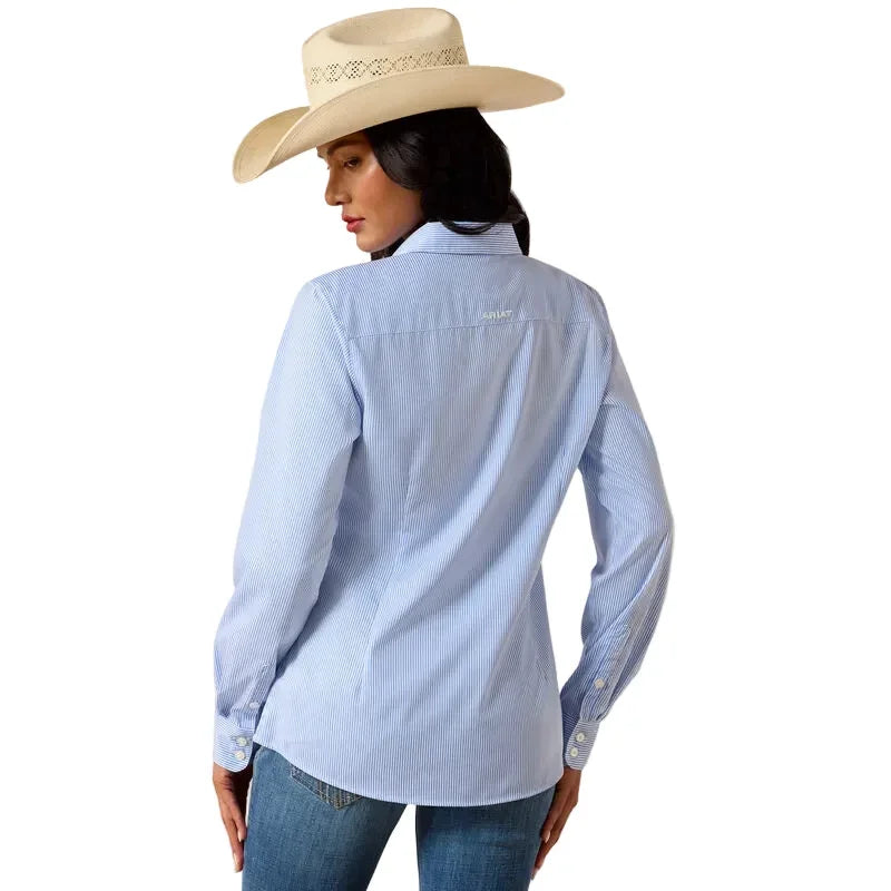 Men's Ariat Ultramarine Stripe Kirby Pro Shirt 10073506
