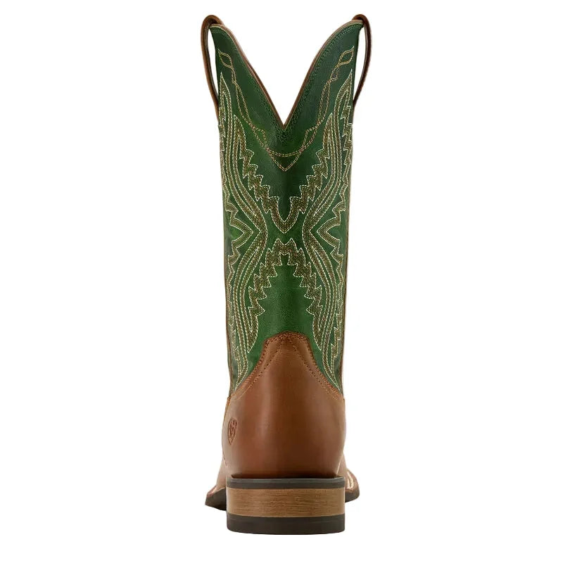 Men's Ariat Wheat Brown/Lime Baxter Square Toe Cowboy Boot 10061238