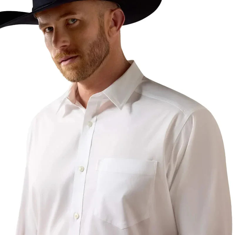 Men's Ariat White Everything Classic Fit Shirt 10072739