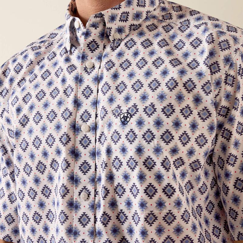 Men's Ariat White Multi Southwest Print Baxter Classic Fit Shirt 10073527
