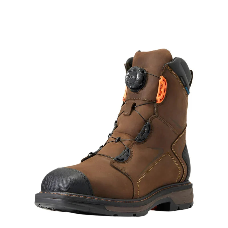 Men's Ariat WorkHog XT 8" BOA Waterproof Carbon Toe Work Boot 10038922 - Crazy House Western Wear