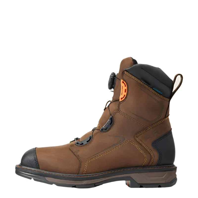 Men's Ariat WorkHog XT 8" BOA Waterproof Carbon Toe Work Boot 10038922 - Crazy House Western Wear