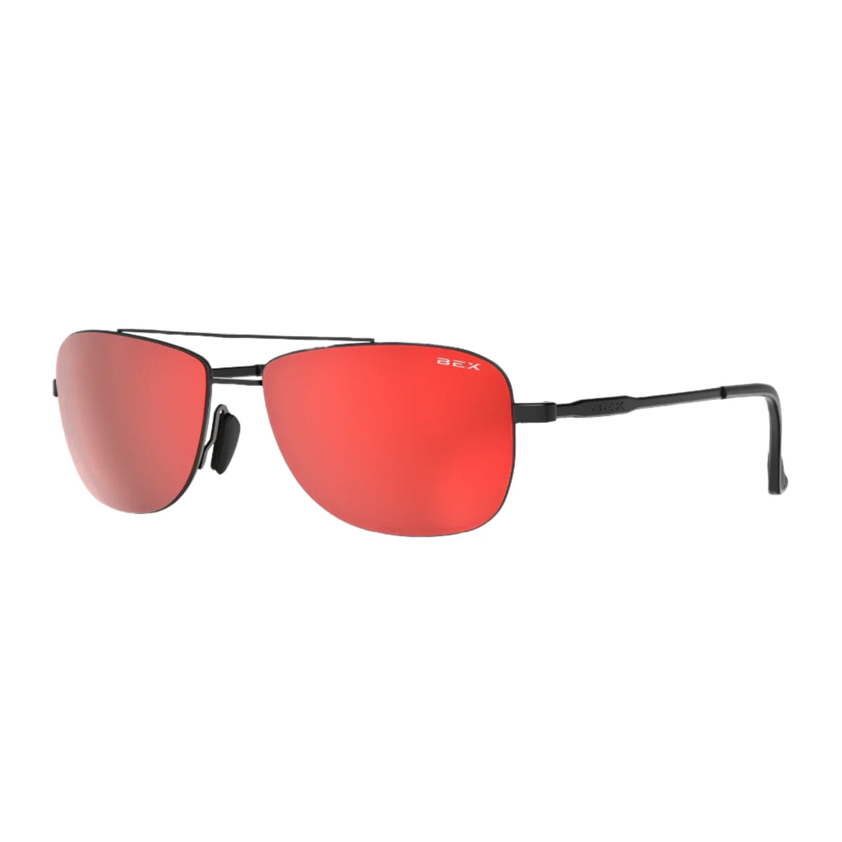 Men's Bex "Draeklyn OTG" Balck Brown and Red Sunglasses S167BBR - Crazy House Western Wear