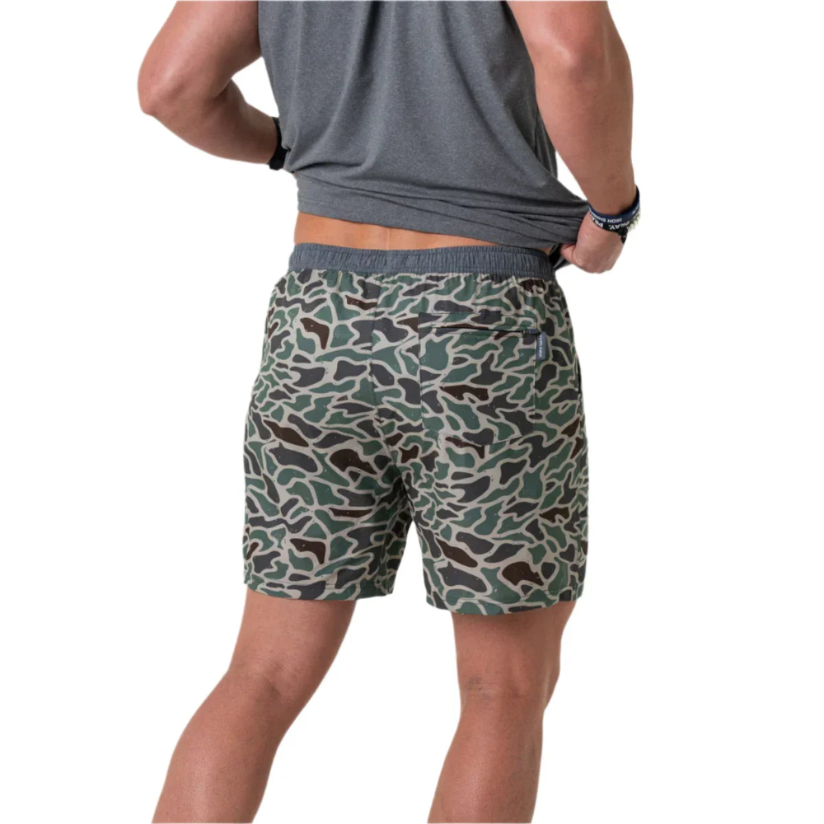 Men's Burlebo Athletic Short - Retro Duck Camo - Grey Liner AS-RDC - Crazy House Western Wear