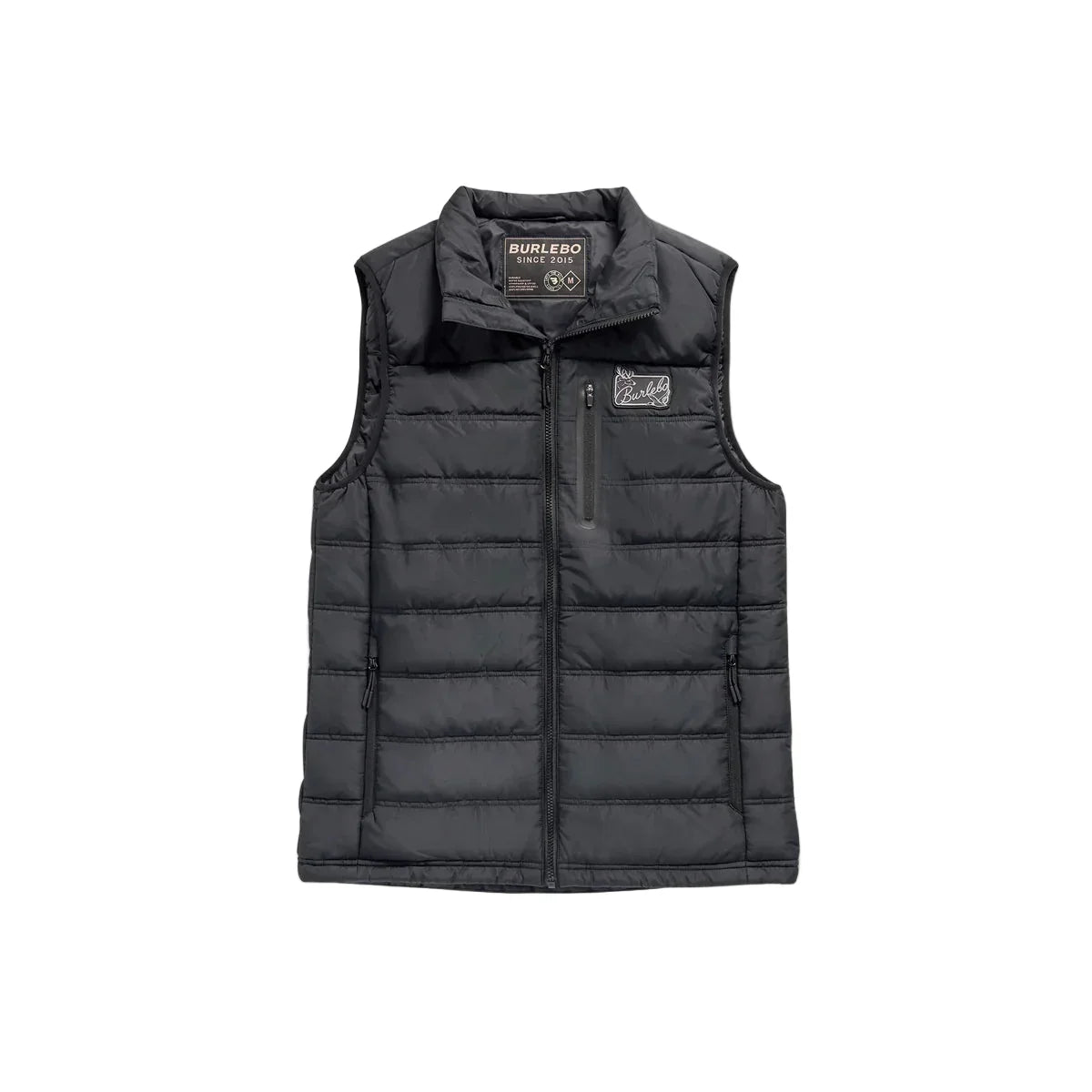 Men's Burlebo Black Puffer Vest