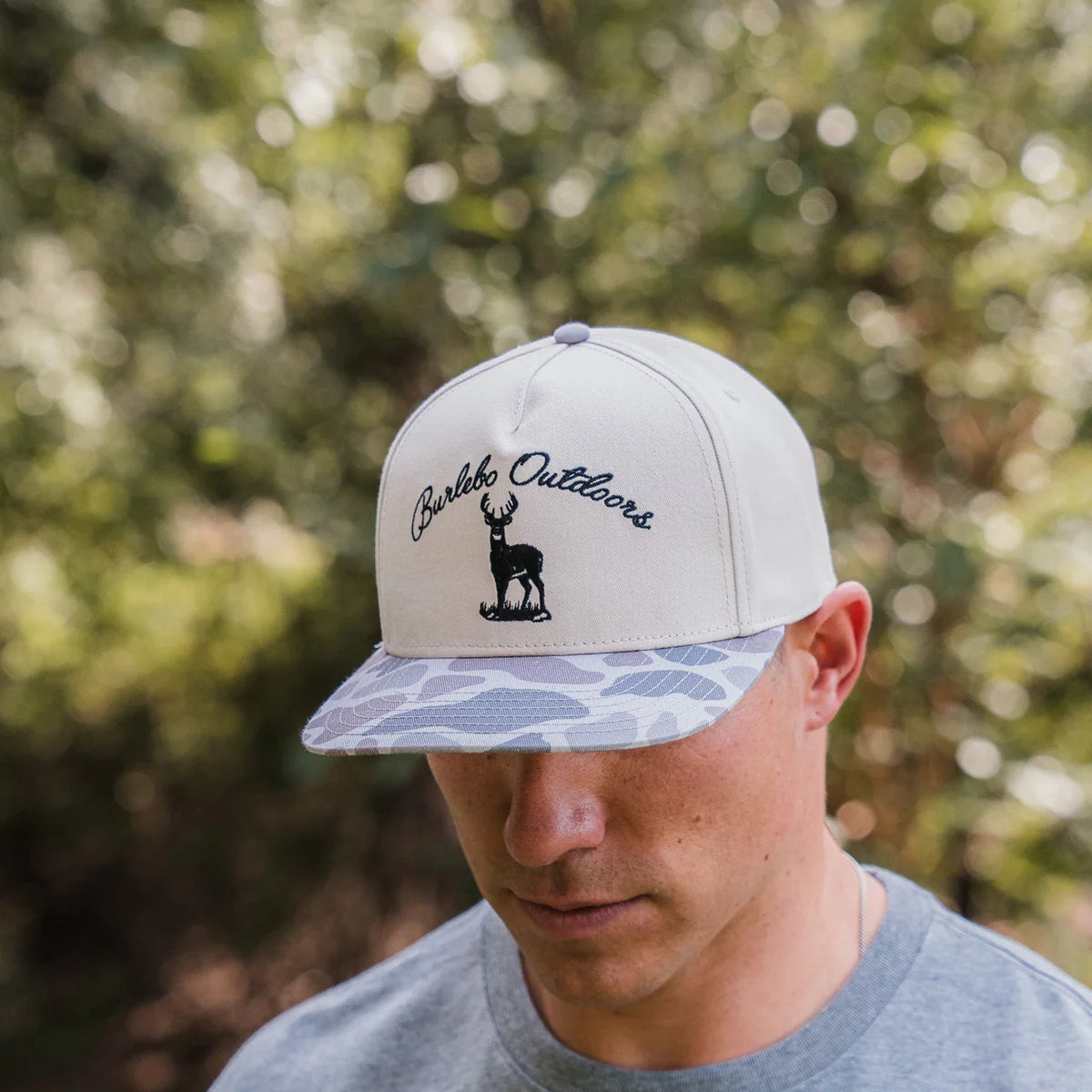 Men's Burlebo Buck Deer Camo Bill Cap C-BOBK