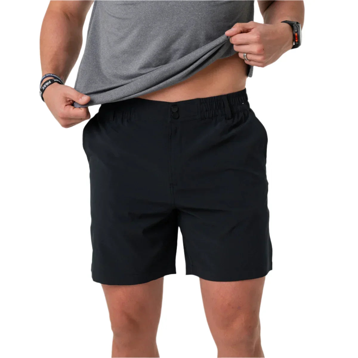 Men's Burlebo Everyday Short - Matte Black - Retro Duck Camo Pocket ES-MB-RDC - Crazy House Western Wear
