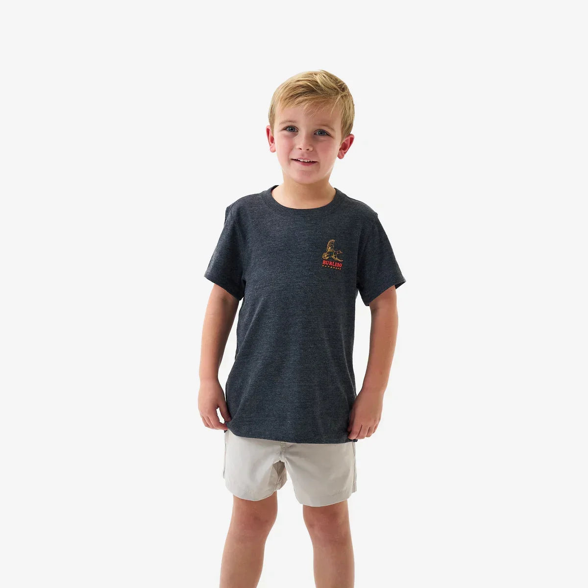 Men's Burlebo Heather Black Duck Wild Short Sleeve T-shirt Y-SST-DKW-BLK