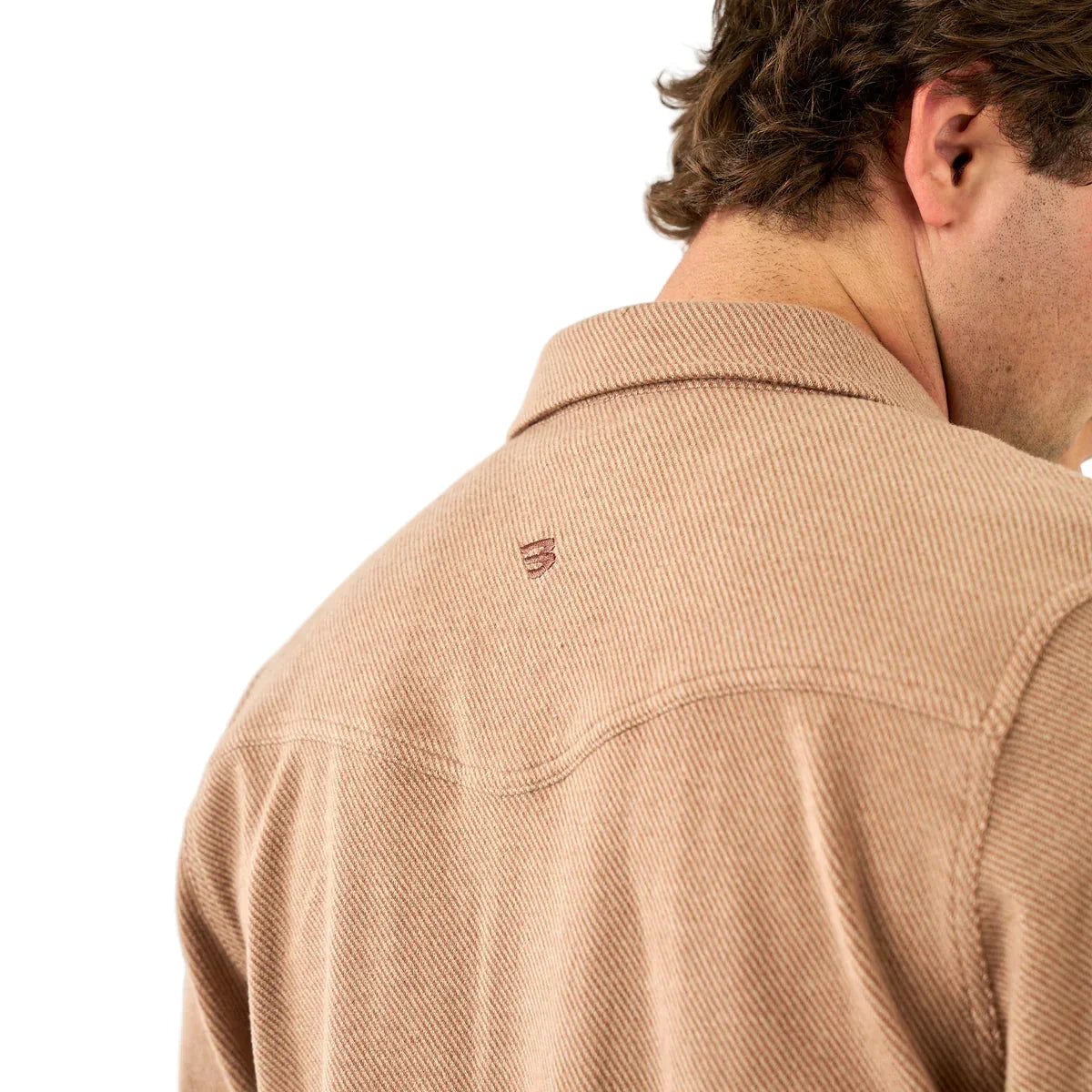 Men's Burlebo Khaki Long Sleeve Austin Shirt
