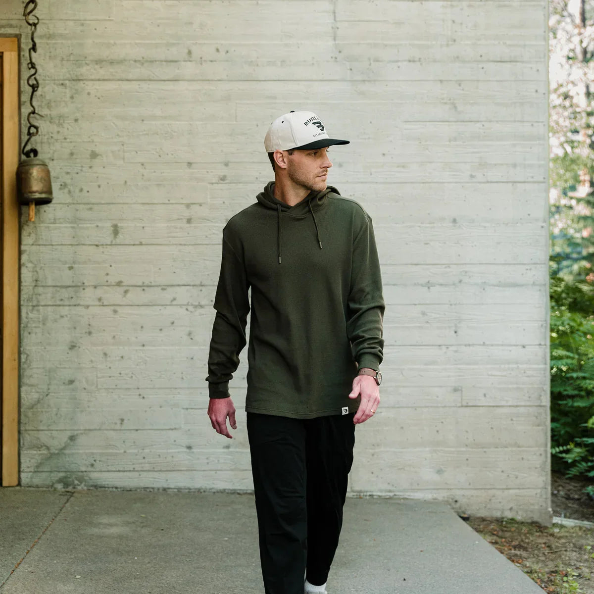 Men's Burlebo Mallard Green Thermal Hoodie