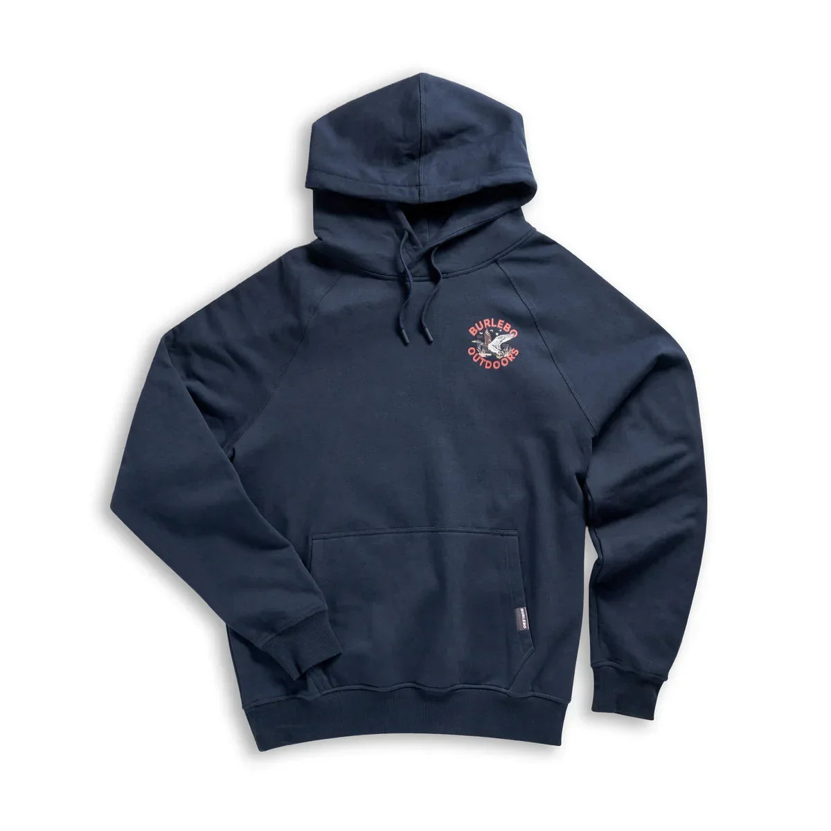 Men's Burlebo Navy Old School Duck Hunt Fleece Hoodie