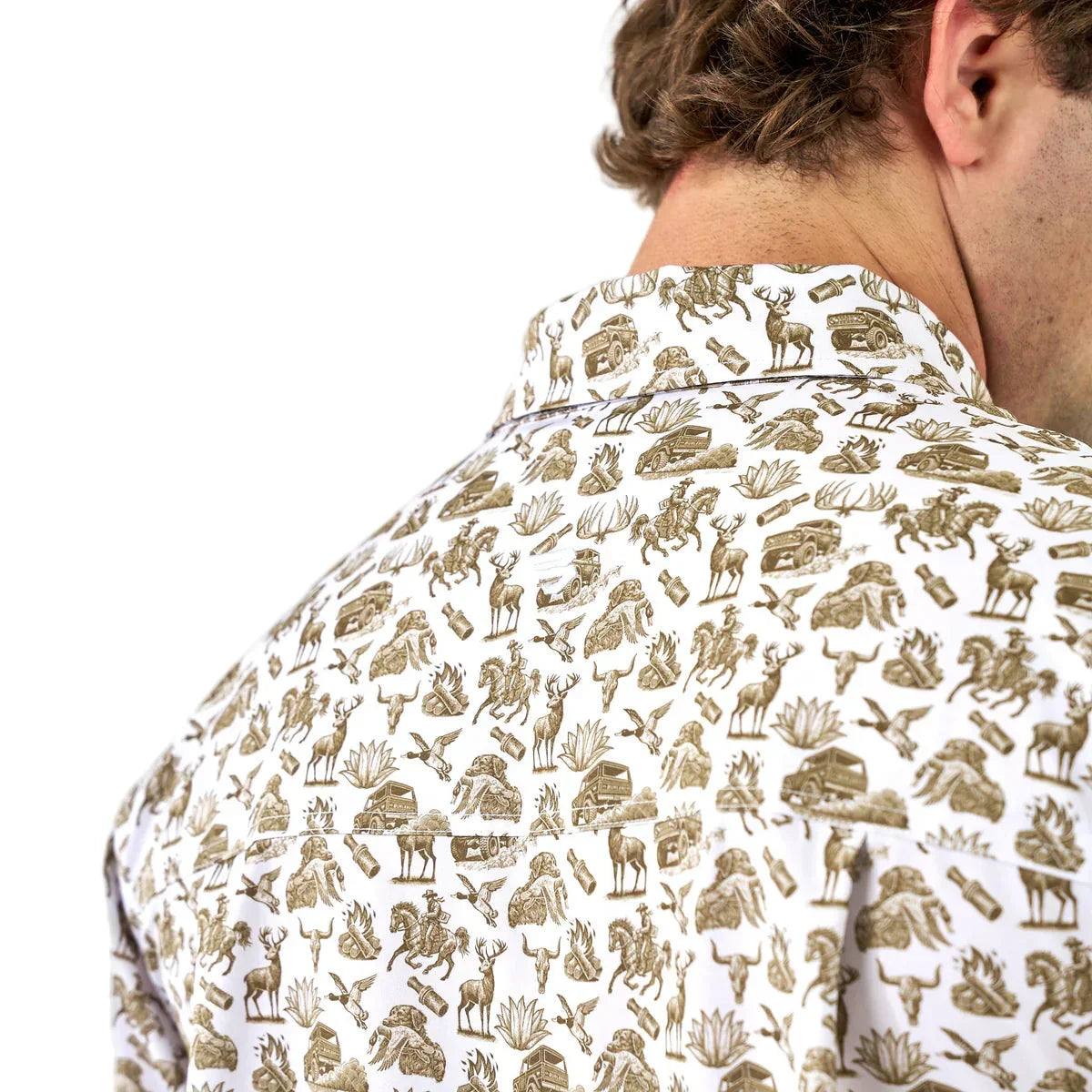Men's Burlebo Performance Button Up "Into The Wild" PBU-ITW