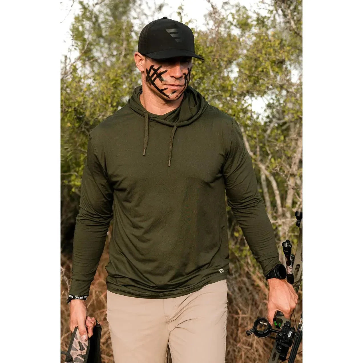 Men's Burlebo Performance Hoodie PH-MG - Crazy House Western Wear