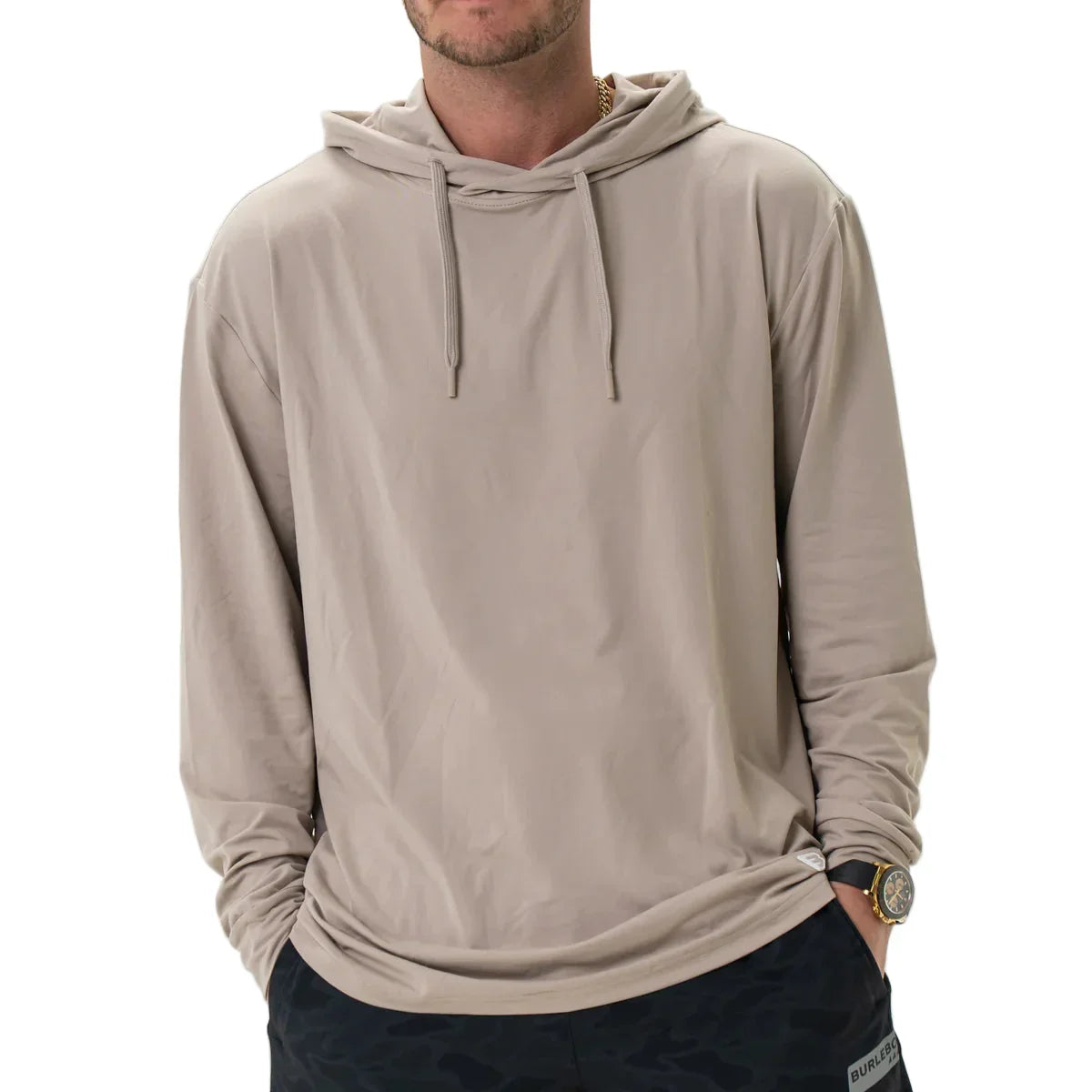 Men's Burlebo Performance Hoodie Sandstone PH-SAND