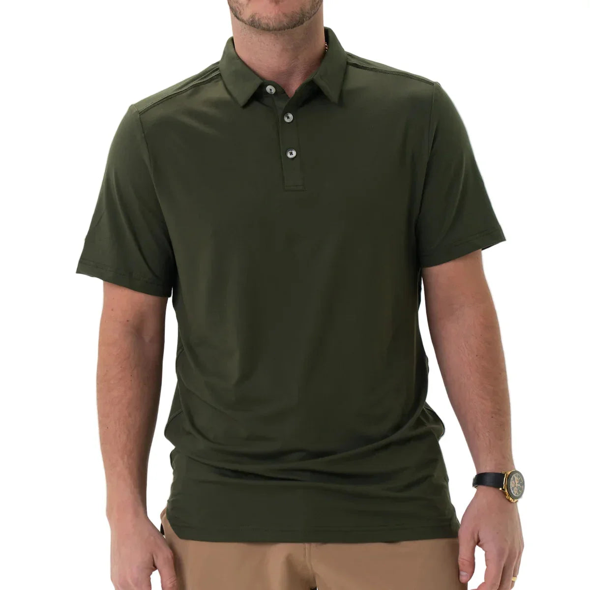 Men's Burlebo Performance Polo Mallard Green PP-MG