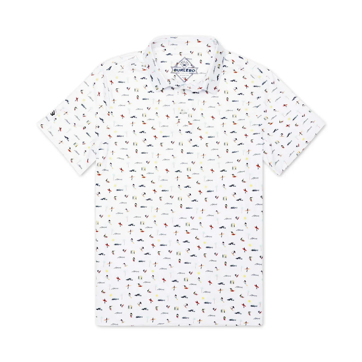 Men's Burlebo Performance Polo - Surfer PP-SURF - Crazy House Western Wear