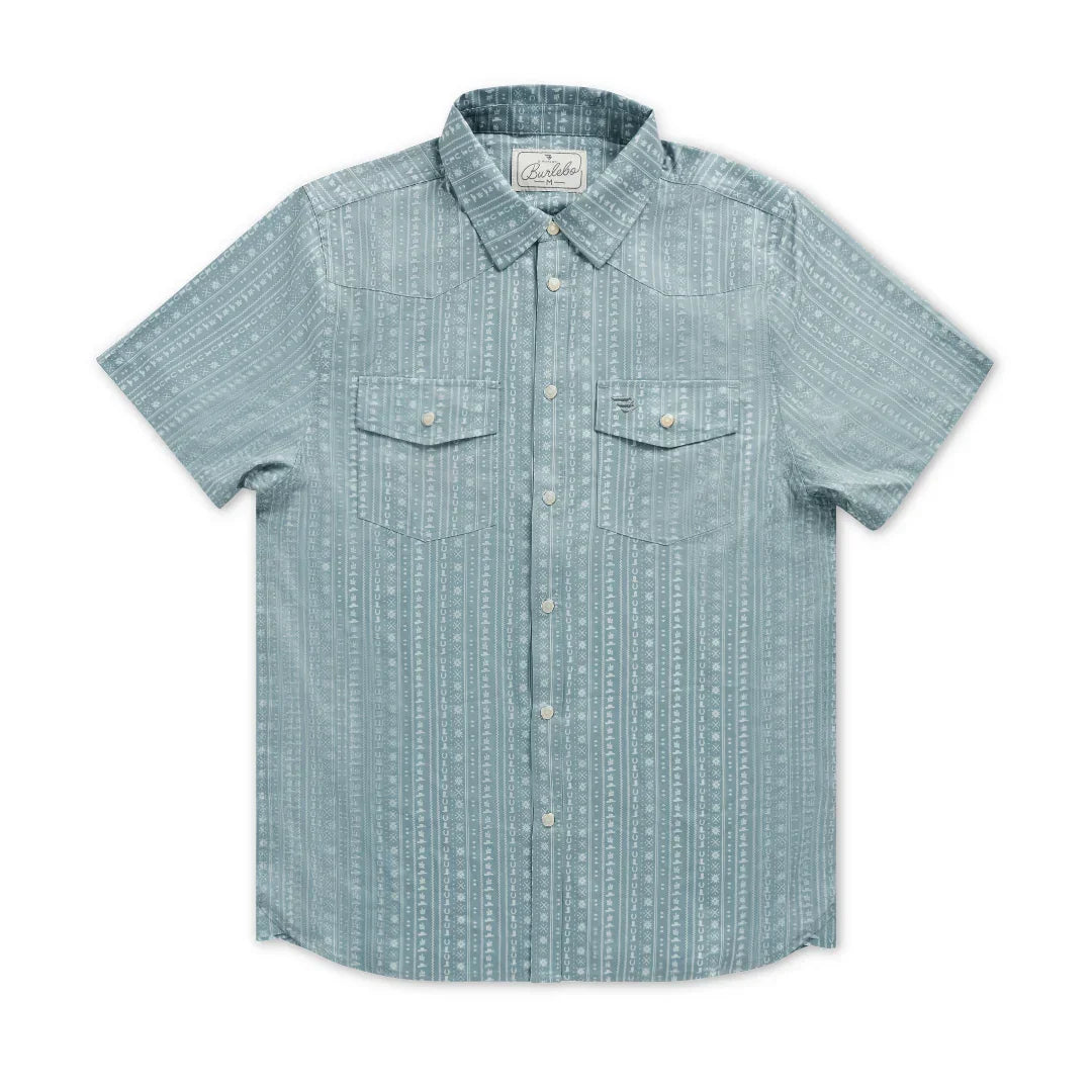 Men's Burlebo Sage Burlebo Ranch Performance Western Shirt PWS-TBR-SGE