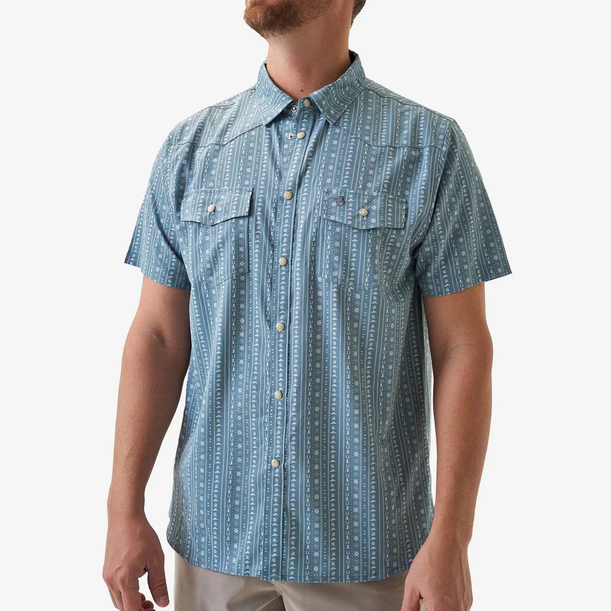 Men's Burlebo Sage Burlebo Ranch Performance Western Shirt PWS-TBR-SGE