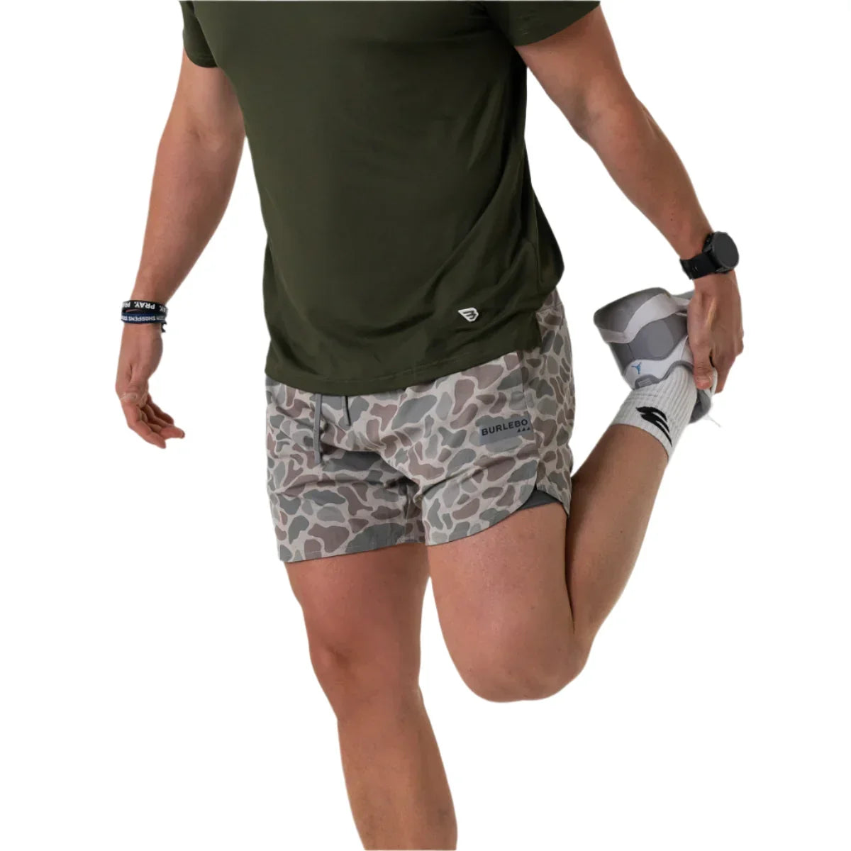 Men's Burlebo Training Short - Deer Camo RUNS-CDC - Crazy House Western Wear