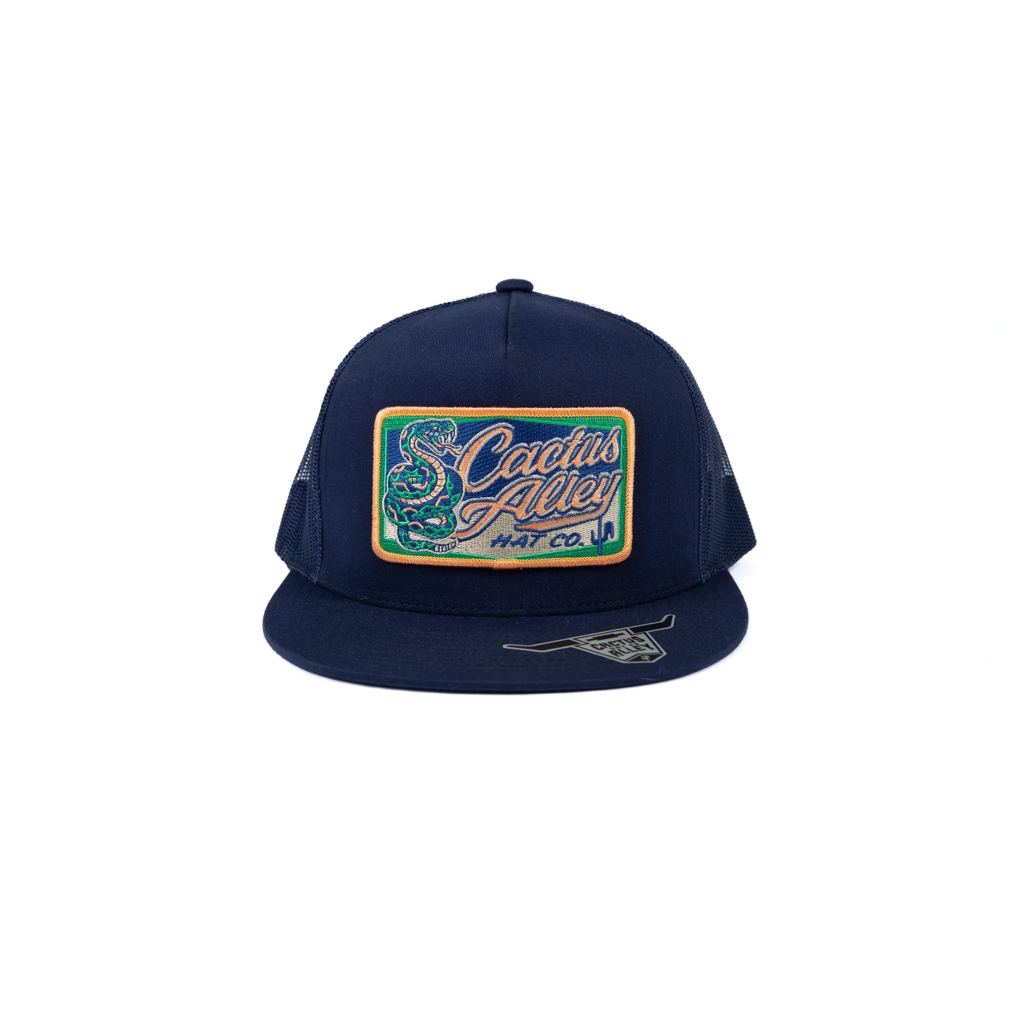 Men's Cactus Alley Navy Cap with Neon Snake Patch