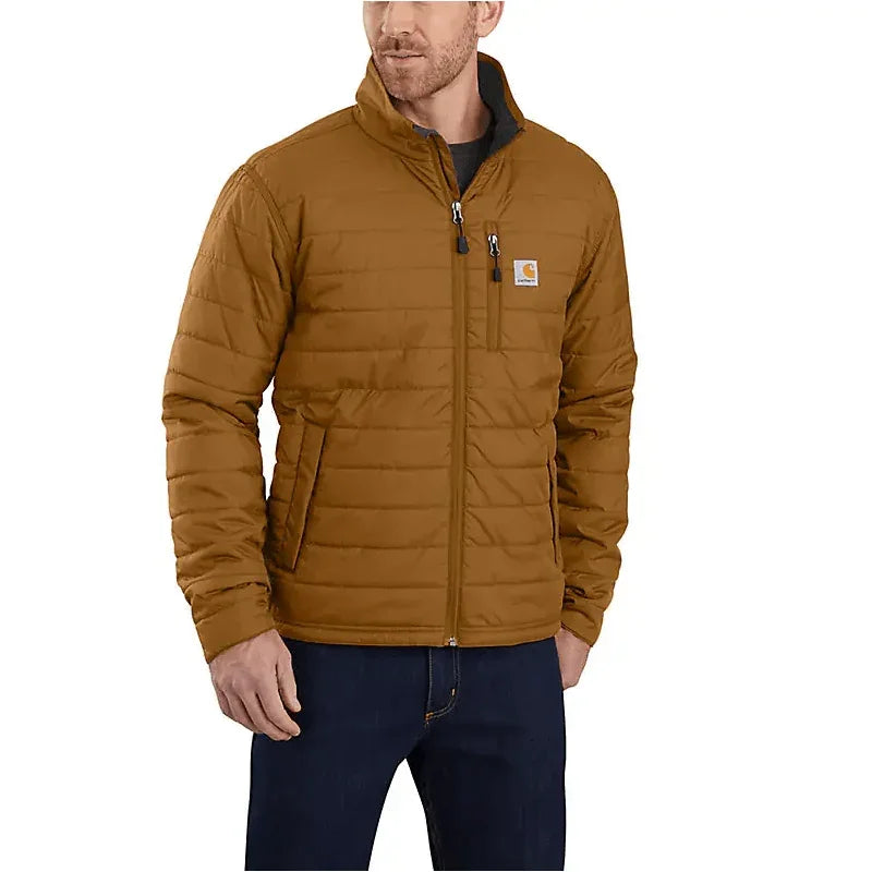 Men's Carhartt Rain Defender® Insulated Jacket - Relaxed Fit - Lightweight 102208-BRN - Crazy House Western Wear