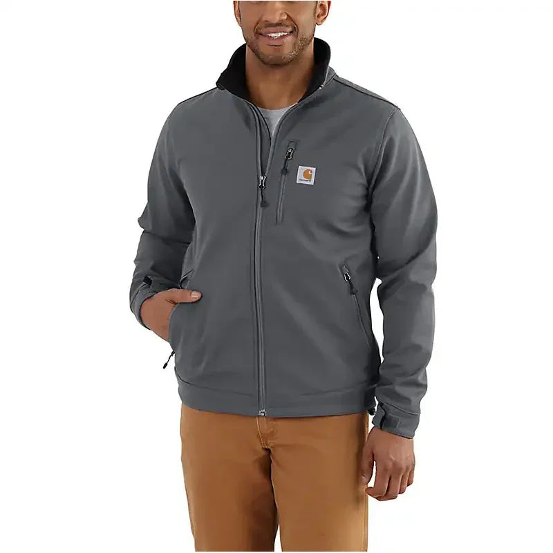 Men's Carhartt Rain Defender Softshell Jacket - Grey 102199-022 - Crazy House Western Wear