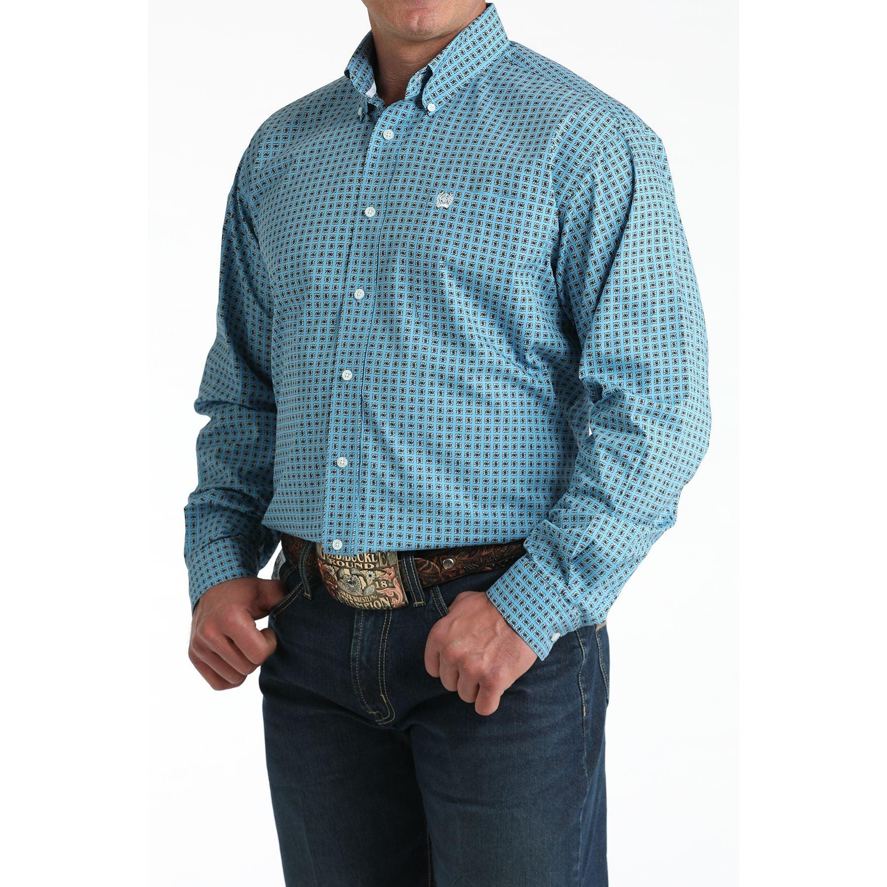 Men's Cinch Blue Long Sleeve MTW1106008