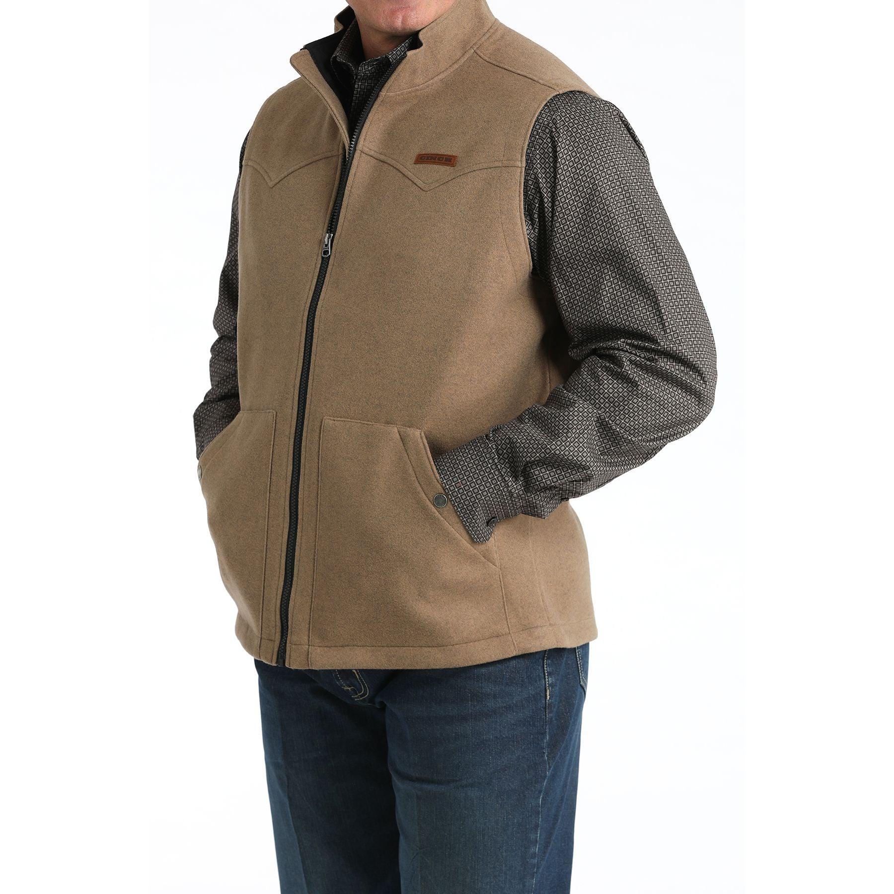 Men's Cinch Brown Vest MWV1934002