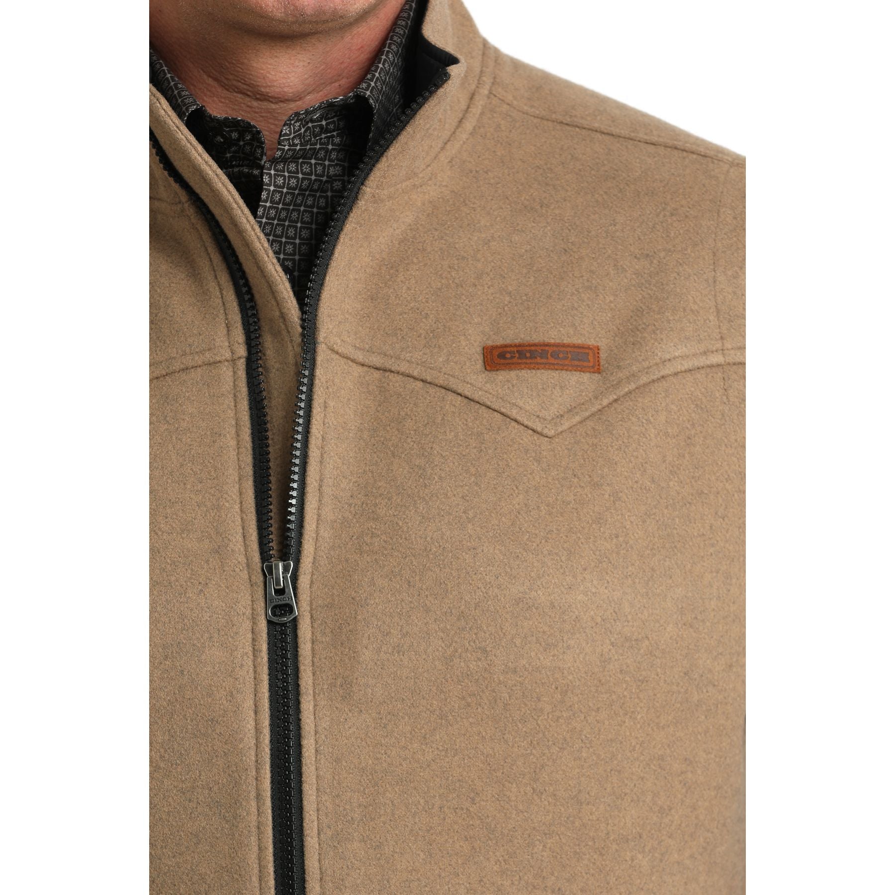 Men's Cinch Brown Vest MWV1934002