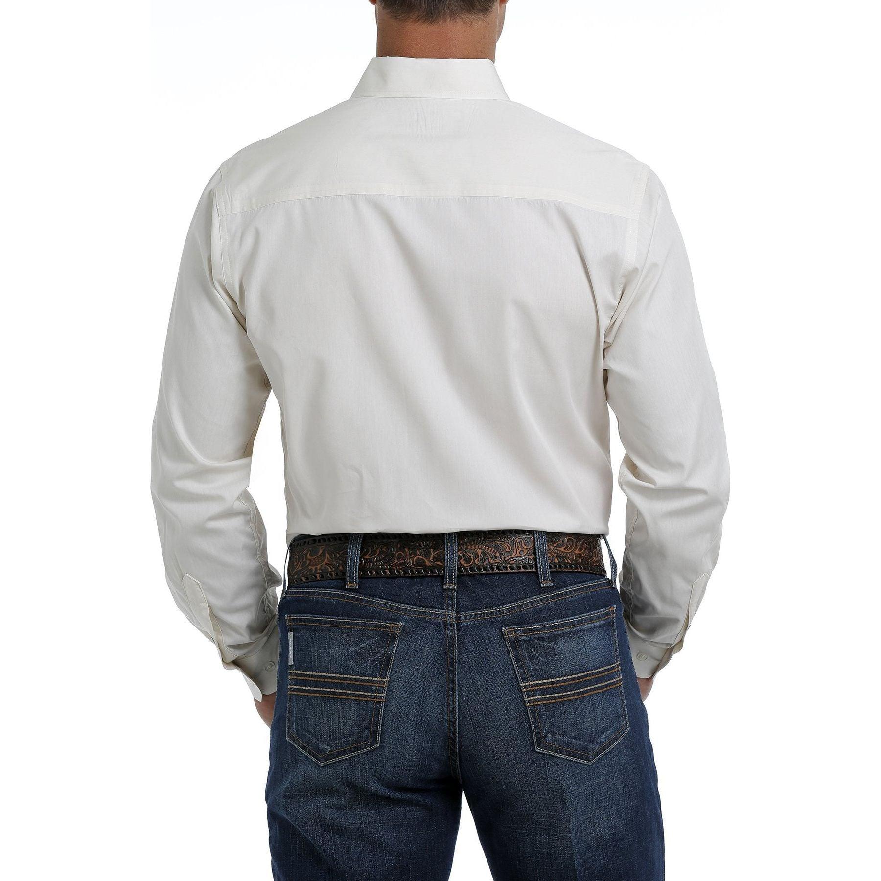 Men's Cinch Cream Button-Down Western Shirt MTW1347020 - Crazy House Western Wear