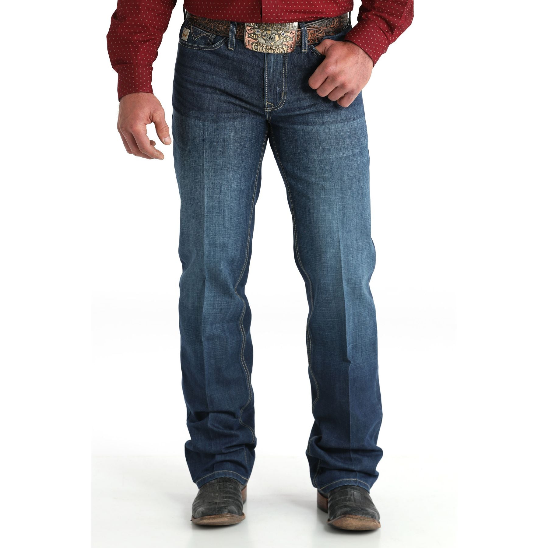 Men's Cinch Grant Dark Stone Indigo Jeans MB32137001