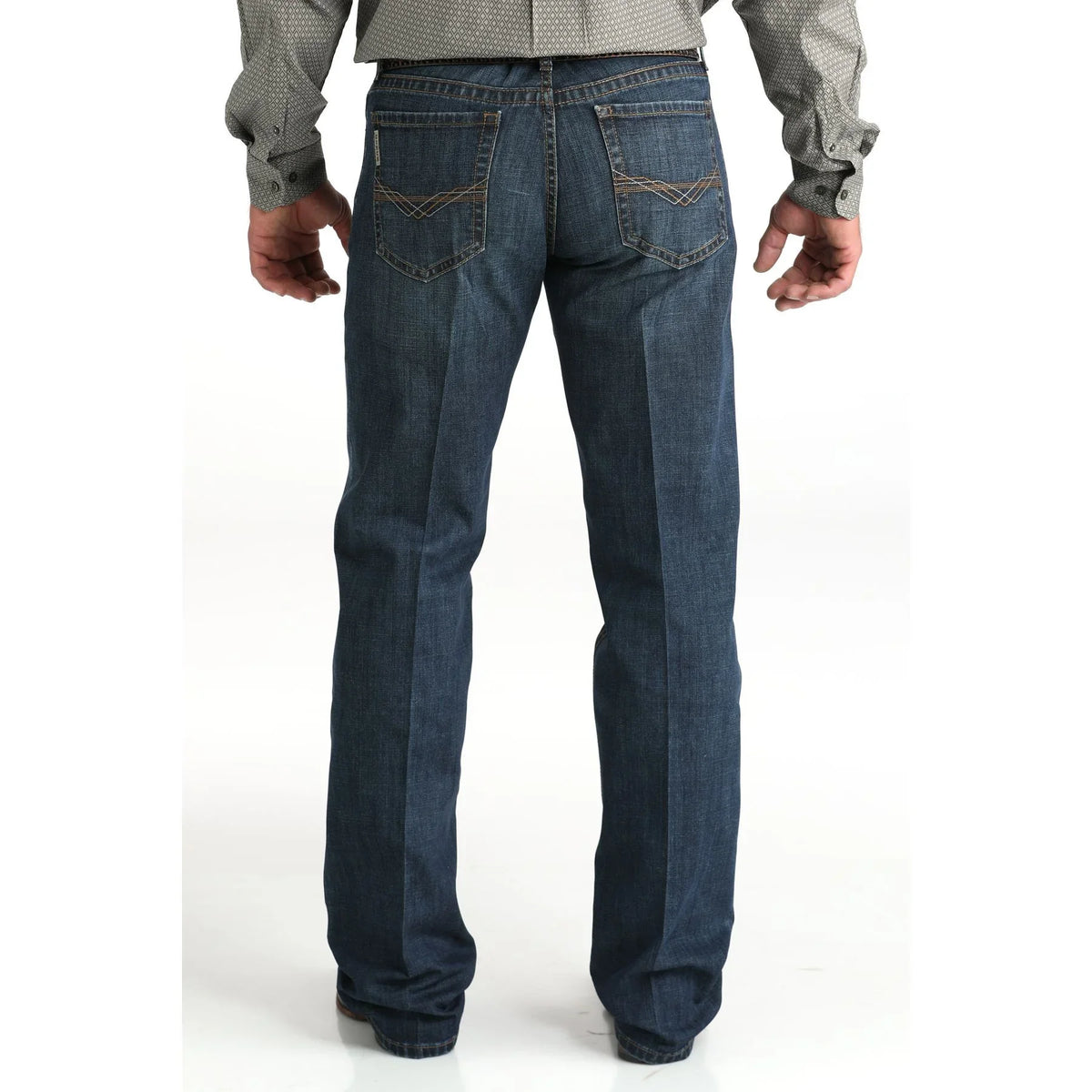 Men's Cinch Grant Relaxed Mid Rise Dark Stonewash Bootcut Jeans MB31937001