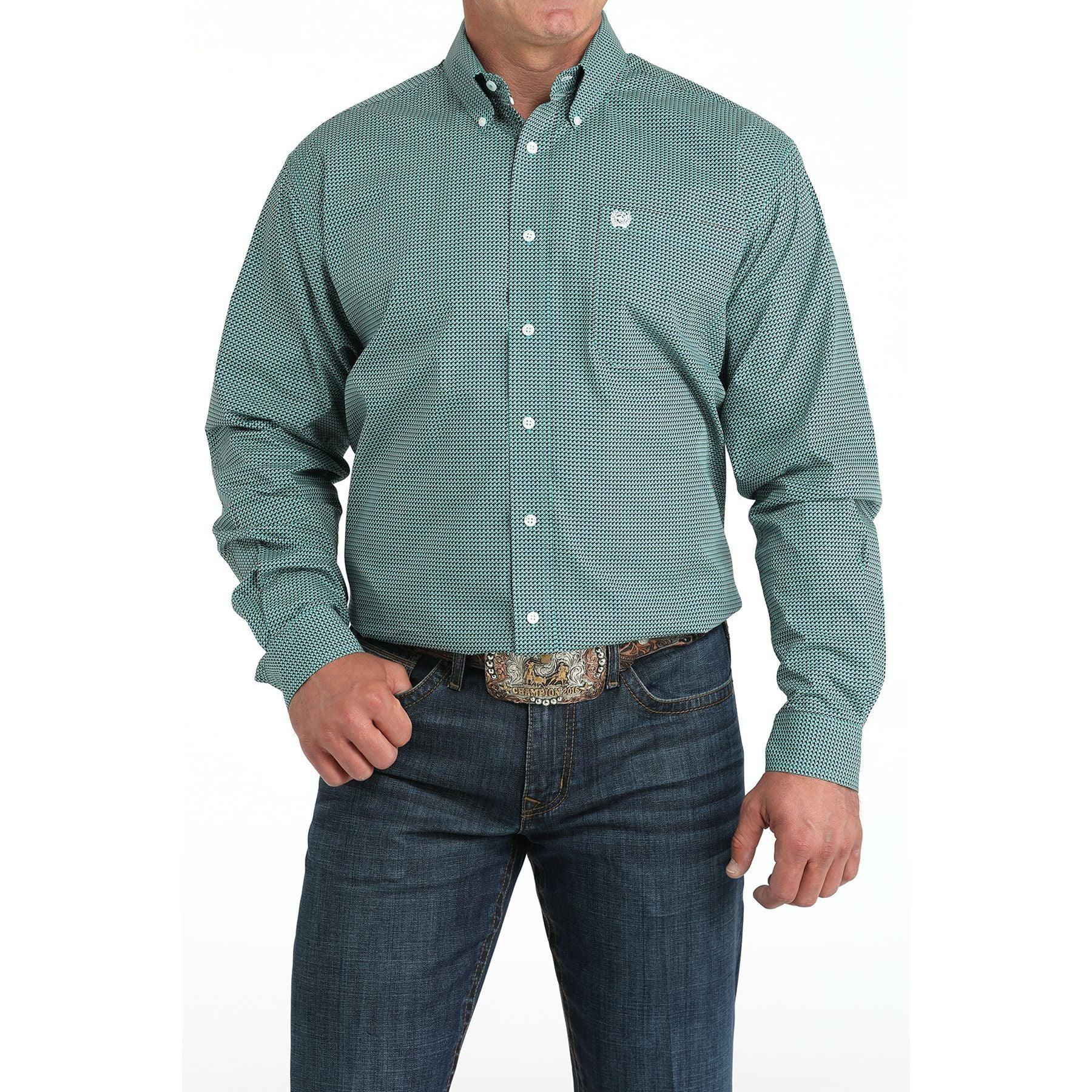 Men's Cinch Long Sleeve Button Down Western Shirt MTW1105970