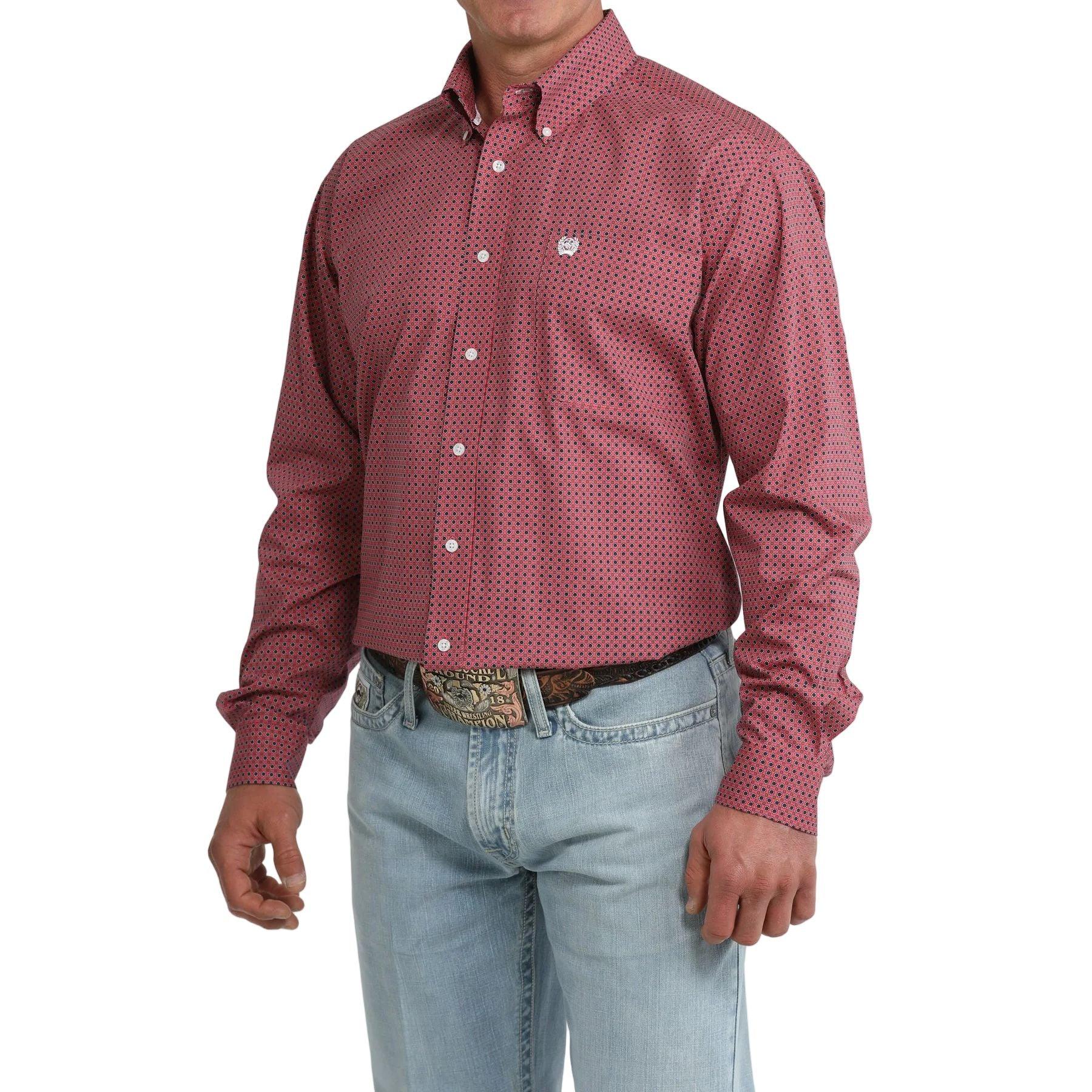 Men's Cinch Long Sleeve Classic Fit Button Down Western Shirt MTW1106098
