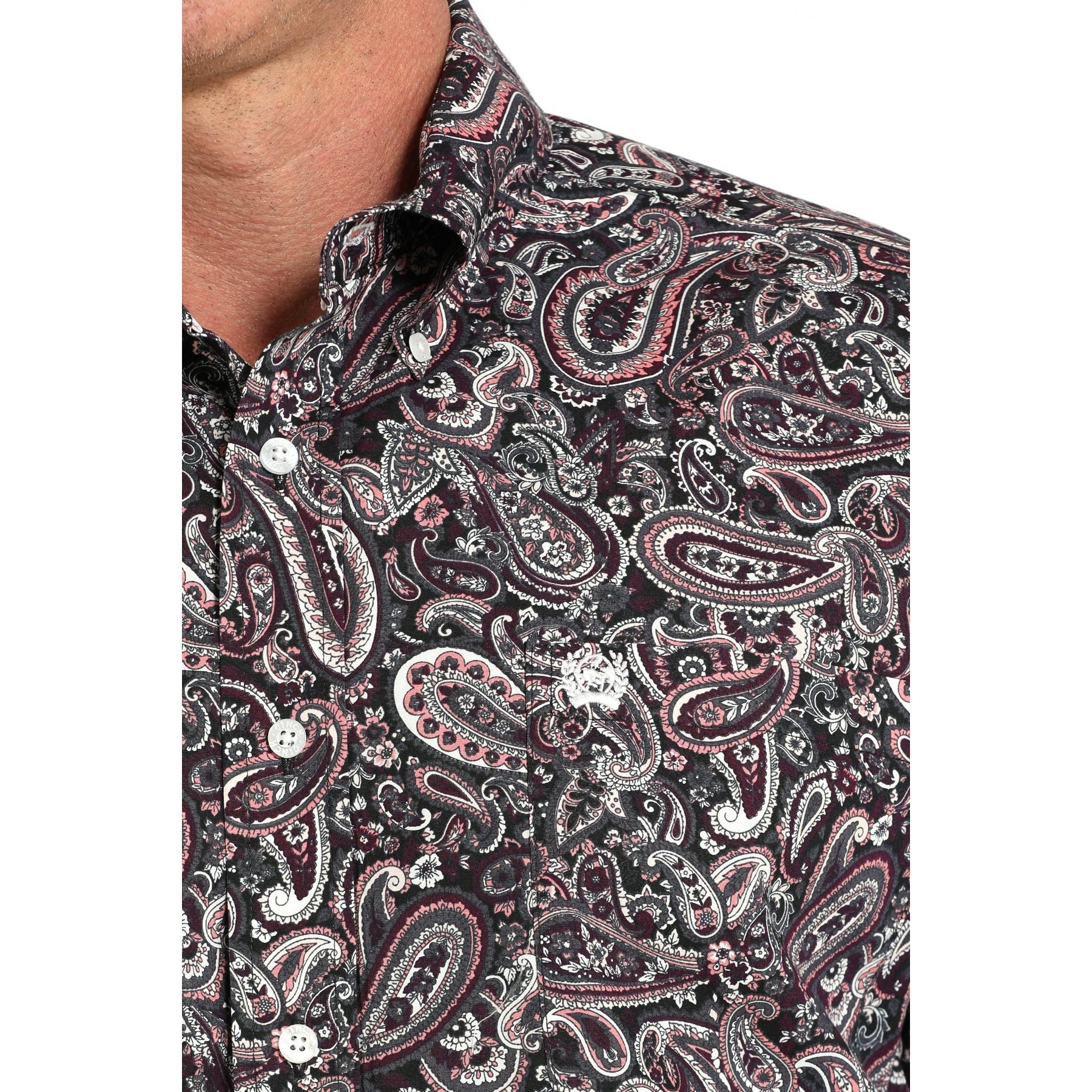 Men's Cinch Long Sleeve Patterned Button Up MTW1105910 - Crazy House Western Wear